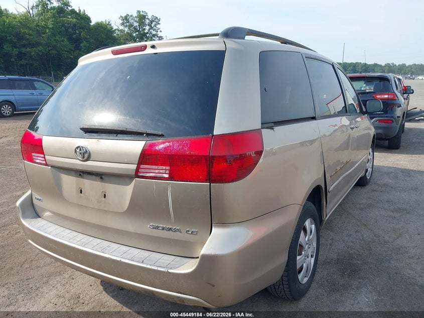 2005 Toyota Sienna VIN 5TDZA23C65S258825 IAAI salvage auction — NORMAL WEAR, Clear (Maryland), sold $1,000 on 2026-07-08 (photo 4)