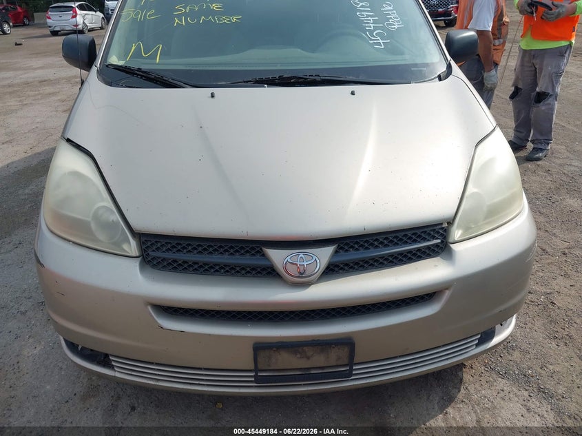 2005 Toyota Sienna VIN 5TDZA23C65S258825 IAAI salvage auction — NORMAL WEAR, Clear (Maryland), sold $1,000 on 2026-07-08 (photo 6)