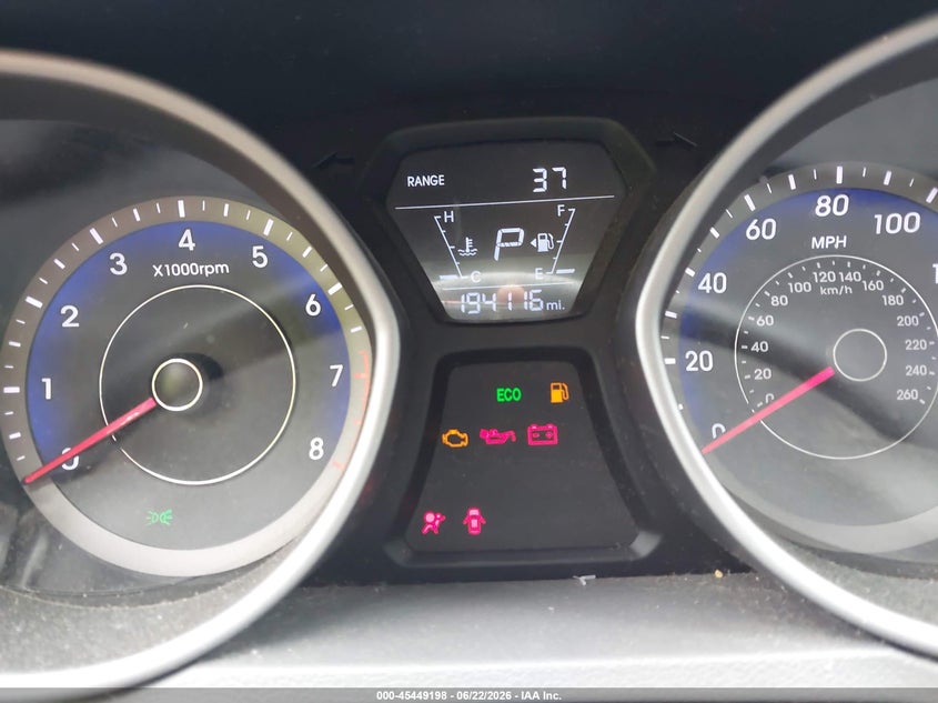 2016 Hyundai Elantra VIN KMHDH4AE4GU606959 IAAI salvage auction — NORMAL WEAR, Clear (Massachusetts), sold $600 on 2026-07-14 (photo 7)