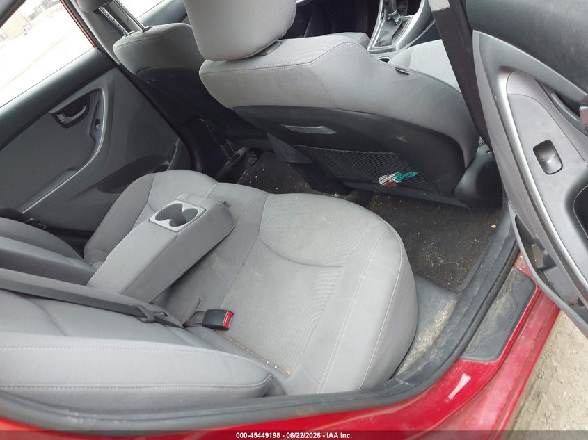 2016 Hyundai Elantra VIN KMHDH4AE4GU606959 IAAI salvage auction — NORMAL WEAR, Clear (Massachusetts), sold $600 on 2026-07-14 (photo 8)