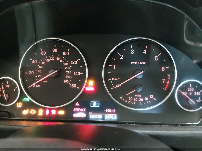 2015 BMW VIN WBA3C1C57FP851601 IAAI salvage auction — FRONT END, Salvage Title, sold $675 on 2026-08-21 (photo 7)