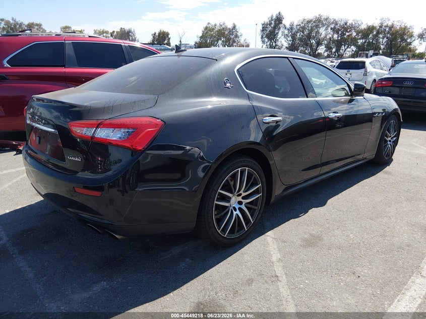 2014 Maserati Ghibli VIN ZAM57XSA9E1111370 IAAI salvage auction — LEFT FRONT, Salvage Title, sold $2,650 on 2026-07-29 (photo 4)