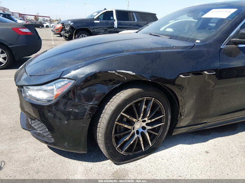 2014 Maserati Ghibli VIN ZAM57XSA9E1111370 IAAI salvage auction — LEFT FRONT, Salvage Title, sold $2,650 on 2026-07-29 (photo 6)