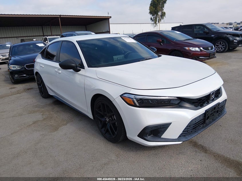 2023 Honda Civic VIN 19XFL2H8XPE016022 IAAI salvage auction — LEFT REAR, Salvage Title, sold $7,000 on 2026-07-29 (photo 1)