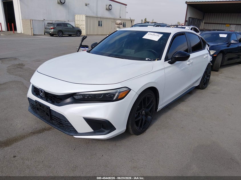 2023 Honda Civic VIN 19XFL2H8XPE016022 IAAI salvage auction — LEFT REAR, Salvage Title, sold $7,000 on 2026-07-29 (photo 2)