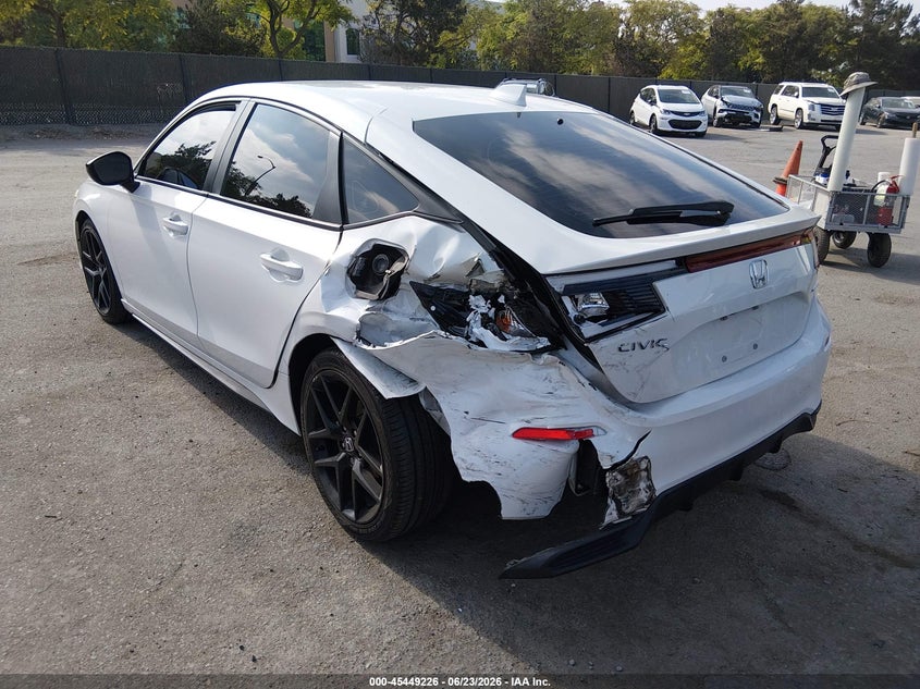 2023 Honda Civic VIN 19XFL2H8XPE016022 IAAI salvage auction — LEFT REAR, Salvage Title, sold $7,000 on 2026-07-29 (photo 3)