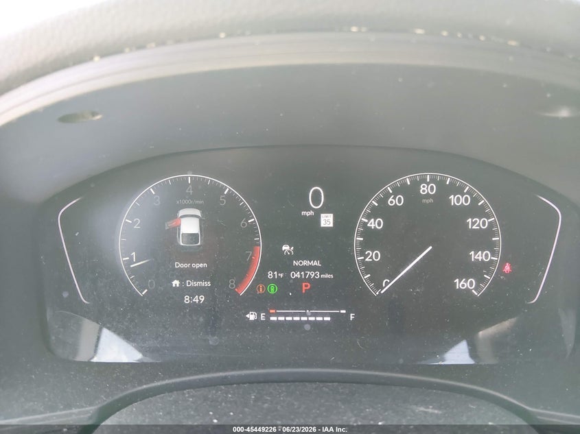 2023 Honda Civic VIN 19XFL2H8XPE016022 IAAI salvage auction — LEFT REAR, Salvage Title, sold $7,000 on 2026-07-29 (photo 7)