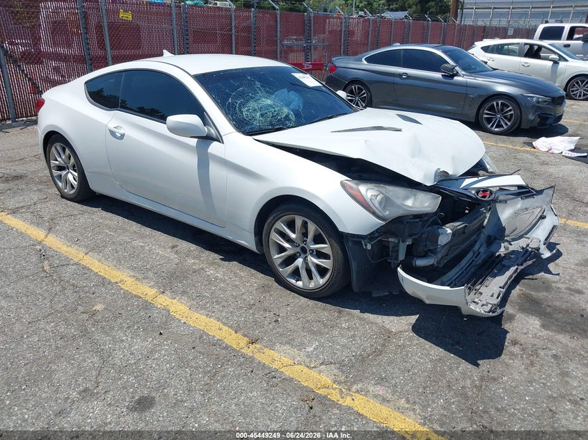 2013 Hyundai Genesis VIN KMHHT6KD5DU094965 IAAI salvage auction — FRONT END, Salvage (California), sold $675 on 2026-07-07 (photo 1)