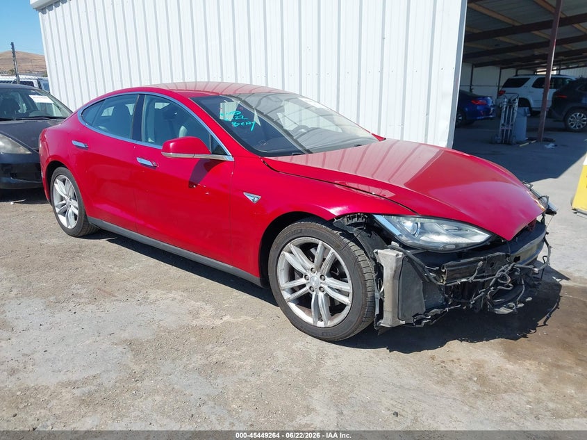 2014 Tesla Model s VIN 5YJSA1H13EFP67469 IAAI salvage auction — FRONT END, Salvage (California), sold $4,050 on 2026-07-23 (photo 1)