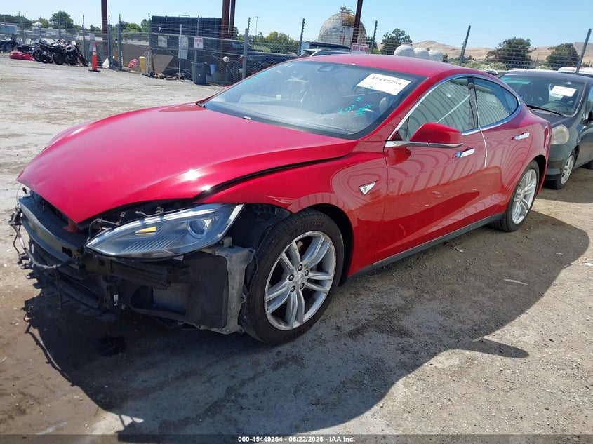 2014 Tesla Model s VIN 5YJSA1H13EFP67469 IAAI salvage auction — FRONT END, Salvage (California), sold $4,050 on 2026-07-23 (photo 2)