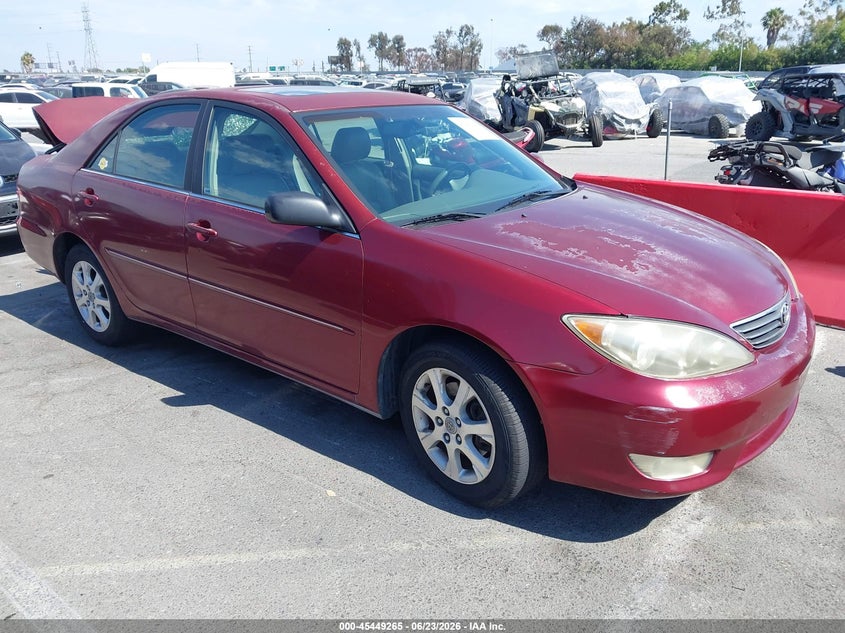 2005 Toyota Camry VIN JTDBF32K650162438 IAAI salvage auction — REAR END, Salvage (California), sold $350 on 2026-07-09 (photo 1)