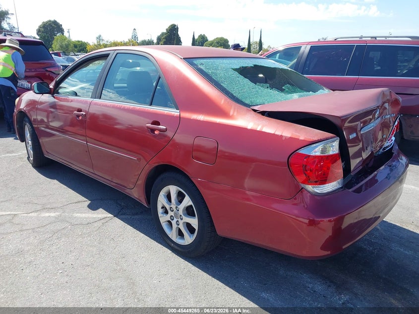 2005 Toyota Camry VIN JTDBF32K650162438 IAAI salvage auction — REAR END, Salvage (California), sold $350 on 2026-07-09 (photo 3)