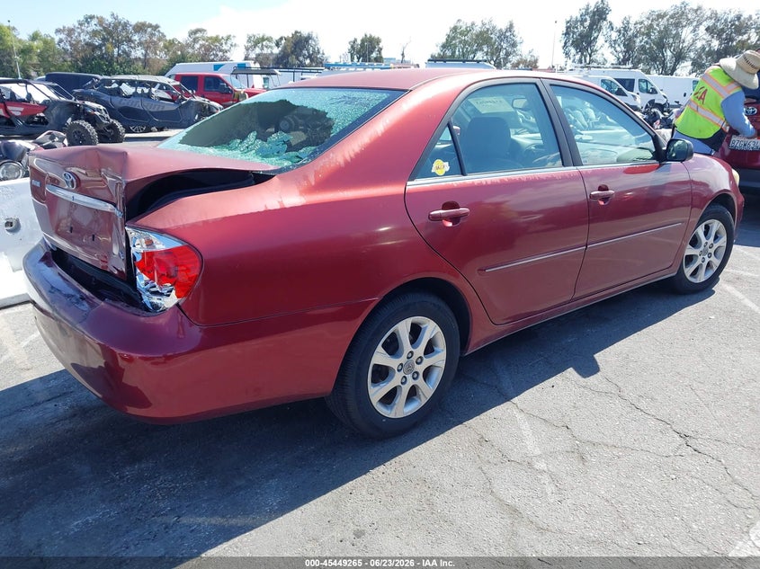 2005 Toyota Camry VIN JTDBF32K650162438 IAAI salvage auction — REAR END, Salvage (California), sold $350 on 2026-07-09 (photo 4)