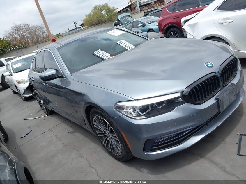 2018 BMW 5er VIN WBAJA5C59JWA57091 IAAI salvage auction — REAR END, Salvage Certificate (California), sold $6,400 on 2026-07-22 (photo 1)