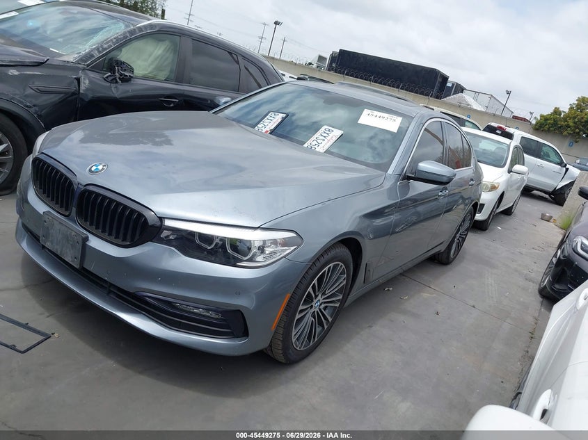2018 BMW 5er VIN WBAJA5C59JWA57091 IAAI salvage auction — REAR END, Salvage Certificate (California), sold $6,400 on 2026-07-22 (photo 2)