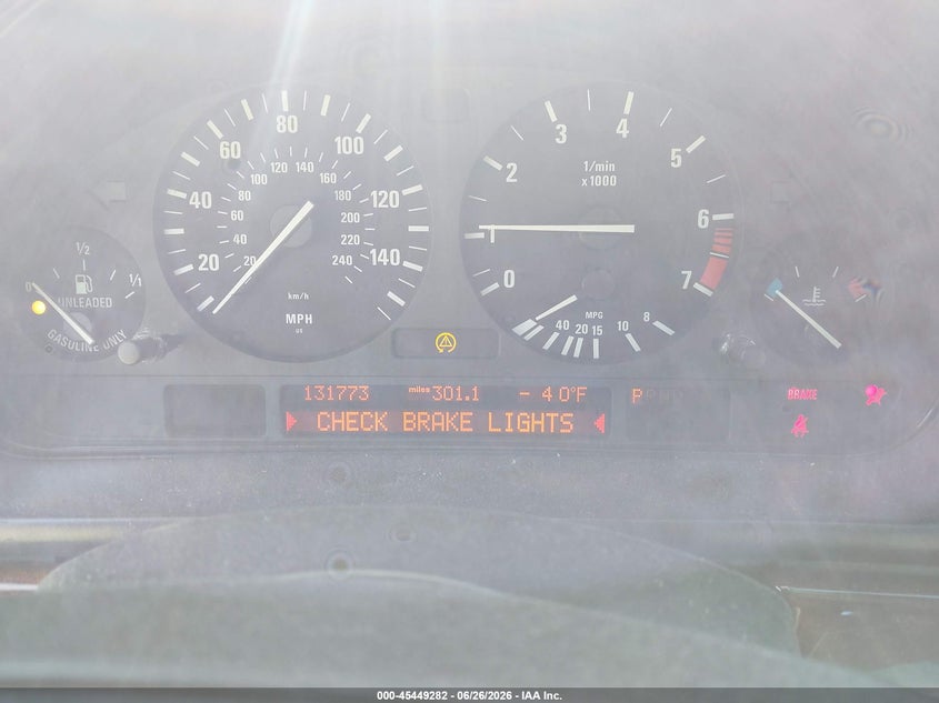 2003 BMW 5 series VIN WBADT63443CK29923 IAAI salvage auction — REAR END, Salvage (North Carolina), sold $325 on 2026-08-04 (photo 7)