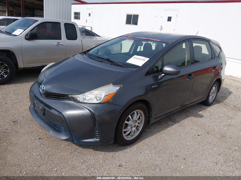 2015 Toyota Prius v VIN JTDZN3EU3FJ036290 IAAI salvage auction — NORMAL WEAR, Certificate Of Title (Nebraska), sold $800 on 2026-07-23 (photo 2)
