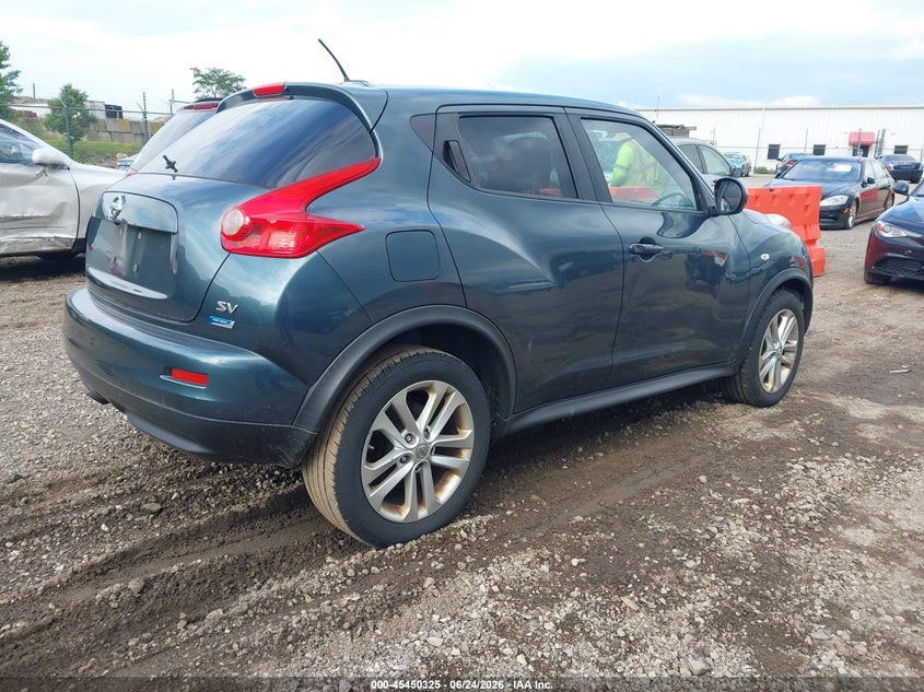 2013 Nissan Juke VIN JN8AF5MR6DT219823 IAAI salvage auction — HAIL, Clear (Illinois), sold $625 on 2026-07-29 (photo 4)