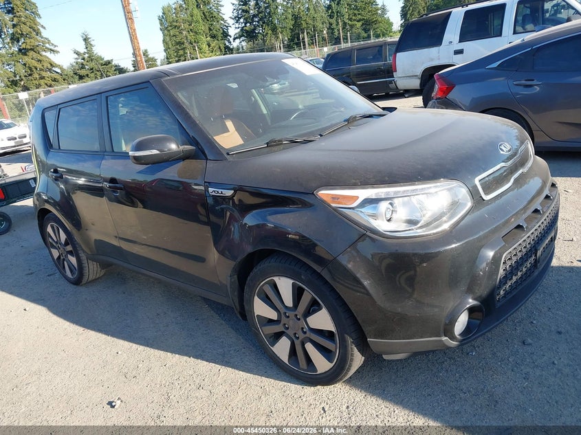 2016 Kia Soul VIN KNDJX3A53G7267128 IAAI salvage auction — NORMAL WEAR, Clear (Washington), sold $2,150 on 2026-07-22 (photo 1)