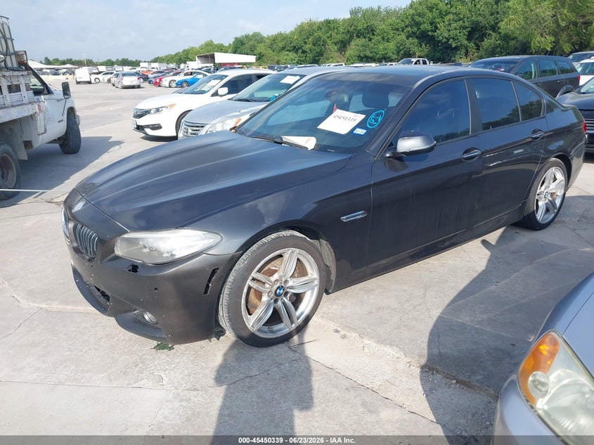2014 BMW 5er VIN WBA5B1C59ED475074 IAAI salvage auction — NORMAL WEAR, Original (Texas), sold $925 on 2026-07-29 (photo 2)