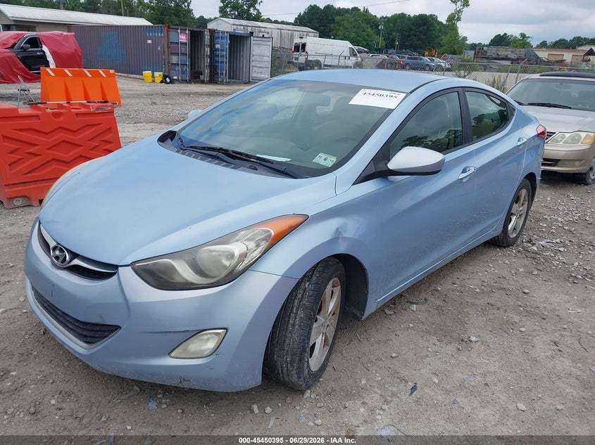 2012 Hyundai Elantra VIN KMHDH4AE5CU191645 IAAI salvage auction — NORMAL WEAR, Repossession Paperwork (South Carolina), sold $325 on 2026-07-14 (photo 2)