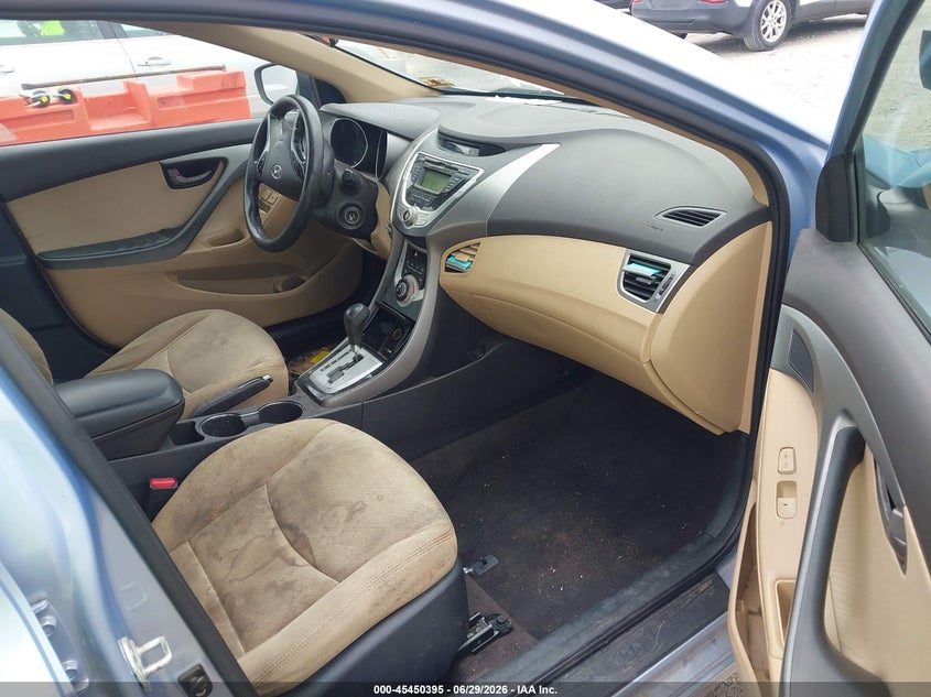 2012 Hyundai Elantra VIN KMHDH4AE5CU191645 IAAI salvage auction — NORMAL WEAR, Repossession Paperwork (South Carolina), sold $325 on 2026-07-14 (photo 5)