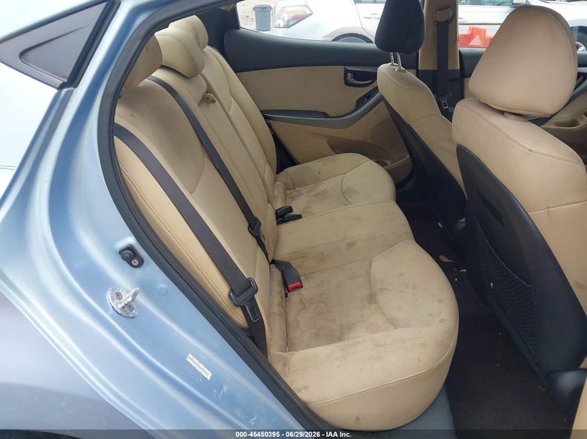 2012 Hyundai Elantra VIN KMHDH4AE5CU191645 IAAI salvage auction — NORMAL WEAR, Repossession Paperwork (South Carolina), sold $325 on 2026-07-14 (photo 8)