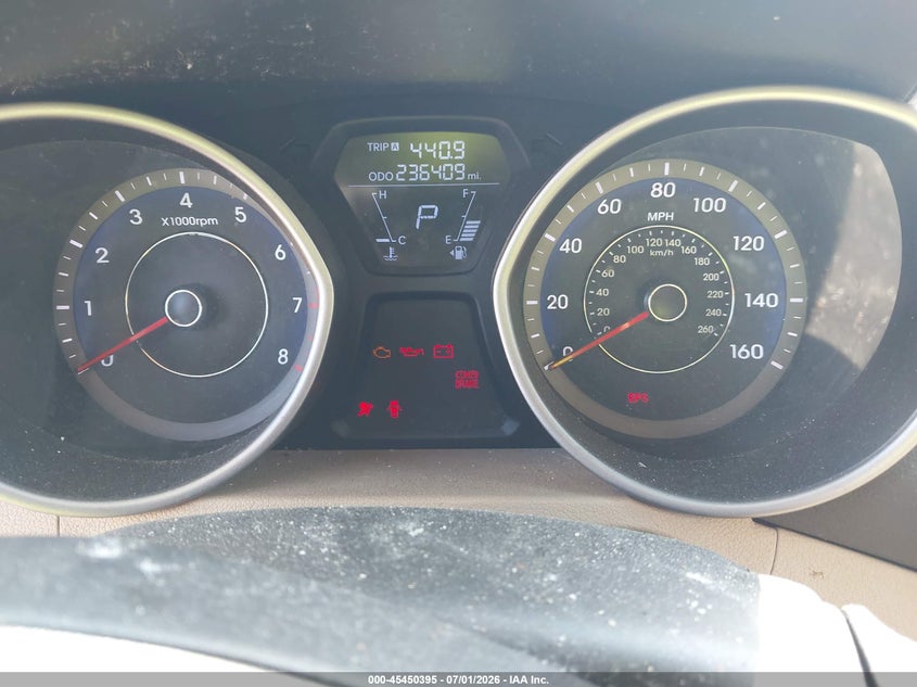 2012 Hyundai Elantra VIN KMHDH4AE5CU191645 IAAI salvage auction — NORMAL WEAR, Repossession Paperwork (South Carolina), sold $325 on 2026-07-14 (photo 7)
