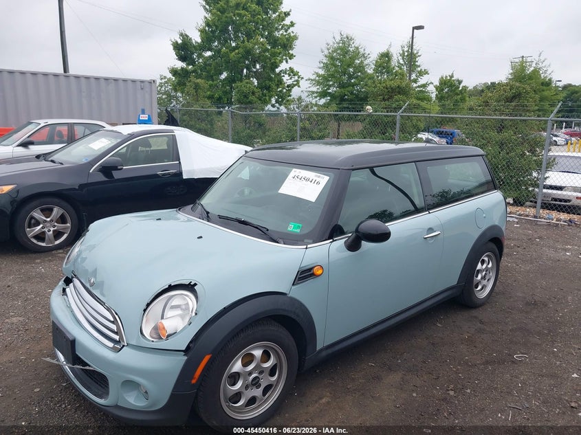 2013 Mini Clubman VIN WMWZF3C54DT490166 IAAI salvage auction — FRONT END, Clear (Virginia), sold $850 on 2026-07-30 (photo 2)