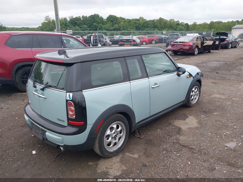2013 Mini Clubman VIN WMWZF3C54DT490166 IAAI salvage auction — FRONT END, Clear (Virginia), sold $850 on 2026-07-30 (photo 4)