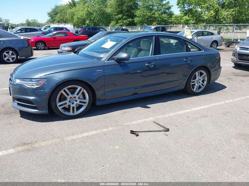 2016 Audi A6 VIN WAUFGAFCXGN054803 IAAI salvage auction — NORMAL WEAR, Clear (New Jersey), sold $2,550 on 2026-07-27 (photo 2)