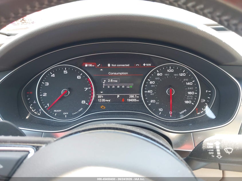 2016 Audi A6 VIN WAUFGAFCXGN054803 IAAI salvage auction — NORMAL WEAR, Clear (New Jersey), sold $2,550 on 2026-07-27 (photo 7)