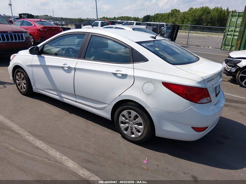 2017 Hyundai Accent VIN KMHCT4AE8HU326182 IAAI salvage auction — NORMAL WEAR, Clear (North Carolina), sold $1,100 on 2026-07-29 (photo 3)
