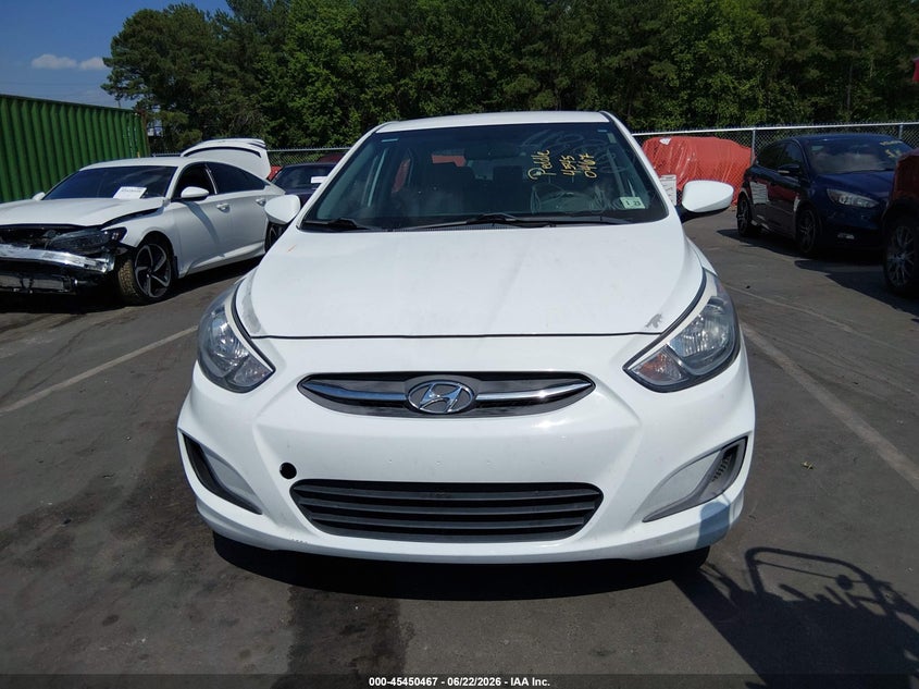2017 Hyundai Accent VIN KMHCT4AE8HU326182 IAAI salvage auction — NORMAL WEAR, Clear (North Carolina), sold $1,100 on 2026-07-29 (photo 6)