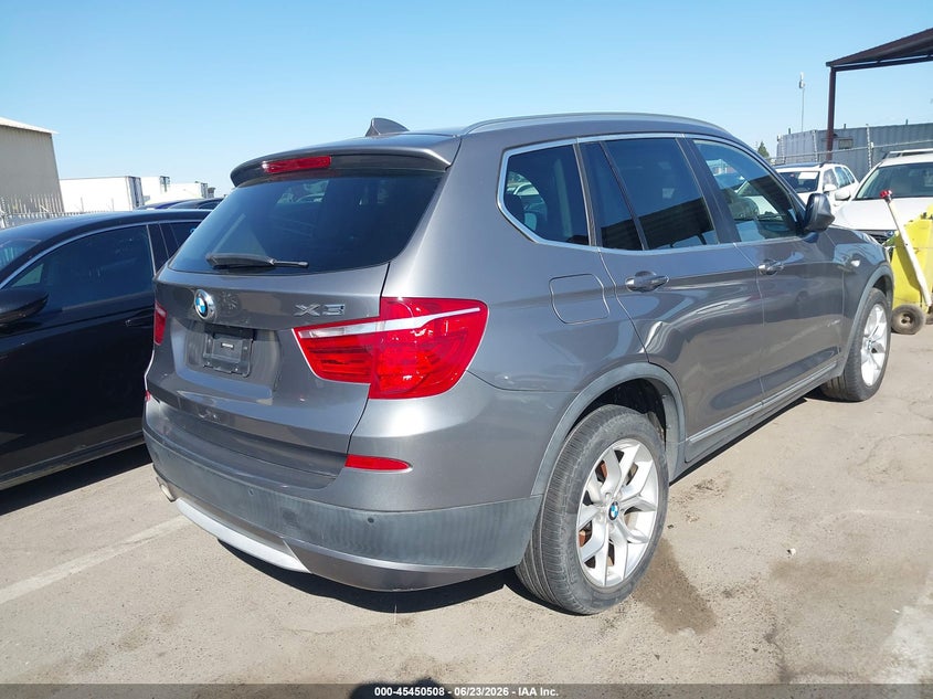 2011 BMW X3 VIN 5UXWX7C53BLT78805 IAAI salvage auction — NORMAL WEAR, Clear - Dealer Only (California), sold $725 on 2026-07-20 (photo 4)