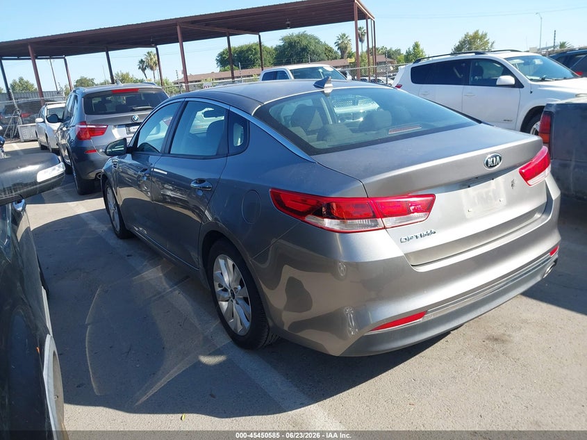 2016 Kia Optima VIN 5XXGT4L38GG069157 IAAI salvage auction — NORMAL WEAR, Clear - Dealer Only (California), sold $1,125 on 2026-07-14 (photo 3)