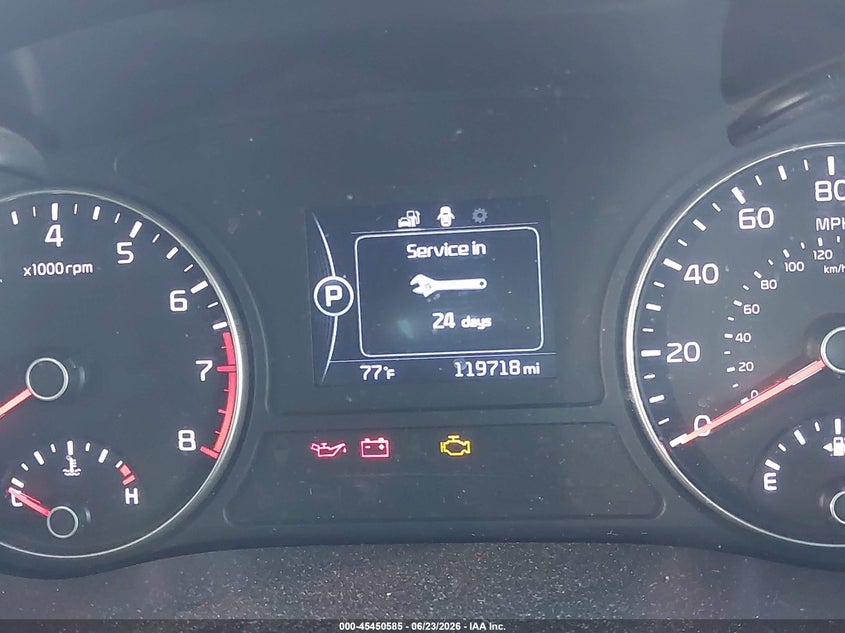 2016 Kia Optima VIN 5XXGT4L38GG069157 IAAI salvage auction — NORMAL WEAR, Clear - Dealer Only (California), sold $1,125 on 2026-07-14 (photo 7)