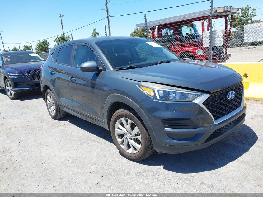 2019 Hyundai Tucson VIN KM8J23A41KU859803 IAAI salvage auction — REAR END, Salvage Title, sold $4,150 on 2026-07-16 (photo 1)