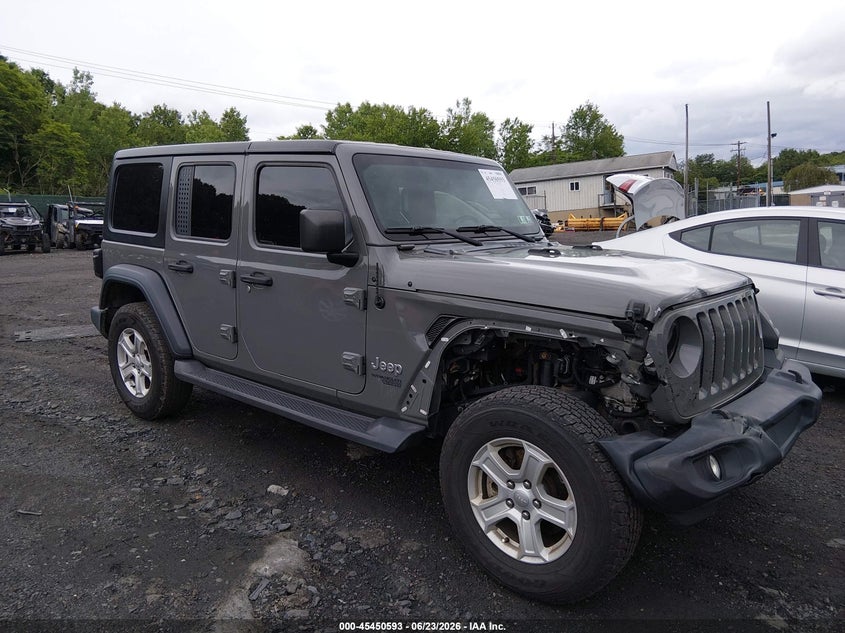 2020 Jeep Wrangler / VIN 1C4HJXDN4LW279095 IAAI salvage auction — RIGHT FRONT, Salvage Title, sold $10,100 on 2026-08-01 (photo 1)
