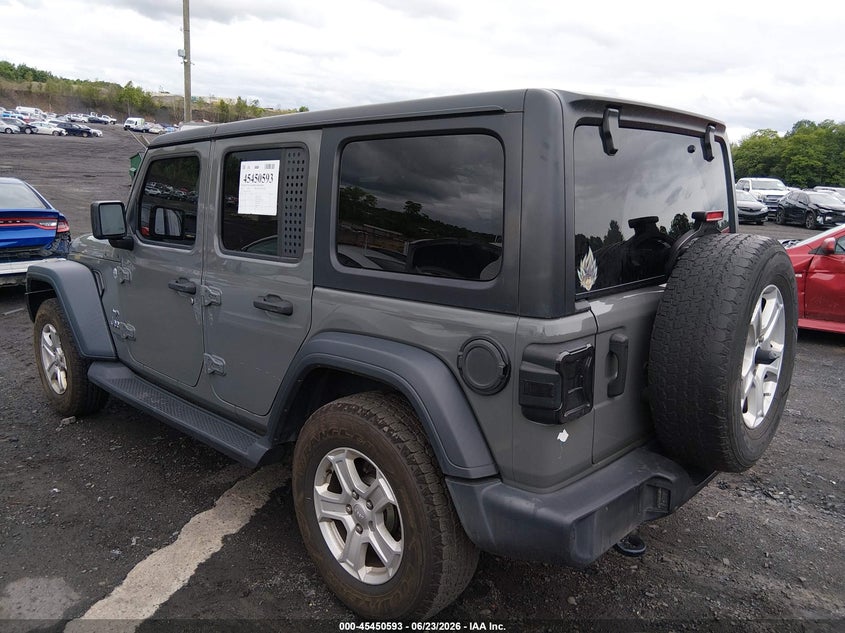 2020 Jeep Wrangler / VIN 1C4HJXDN4LW279095 IAAI salvage auction — RIGHT FRONT, Salvage Title, sold $10,100 on 2026-08-01 (photo 3)