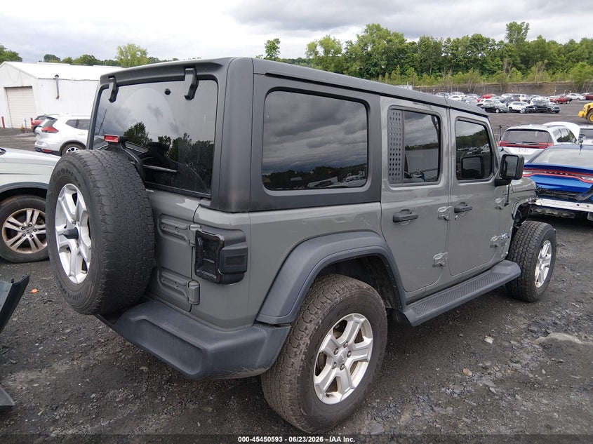 2020 Jeep Wrangler / VIN 1C4HJXDN4LW279095 IAAI salvage auction — RIGHT FRONT, Salvage Title, sold $10,100 on 2026-08-01 (photo 4)