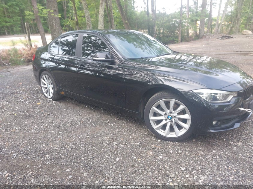 2018 BMW 3er VIN WBA8A3C5XJA489654 IAAI salvage auction — LEFT REAR, Salvage Title, sold $4,300 on 2026-08-18 (photo 1)