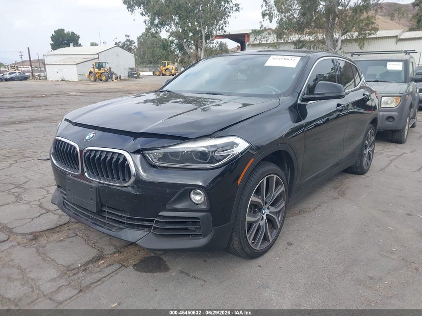 2018 BMW X2 VIN WBXYJ5C35JEF72050 IAAI salvage auction — LEFT FRONT, Salvage (California), sold $5,200 on 2026-07-28 (photo 2)
