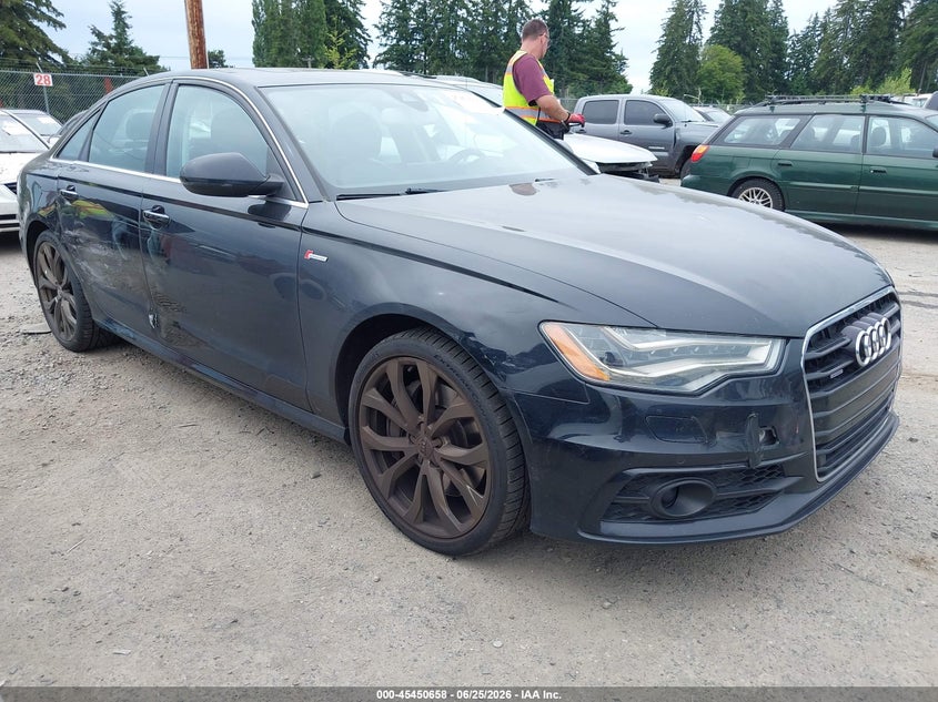 2012 Audi A6 VIN WAUBGAFC5CN005842 IAAI salvage auction — RIGHT SIDE, Salvage Title, sold $1,750 on 2026-07-15 (photo 1)