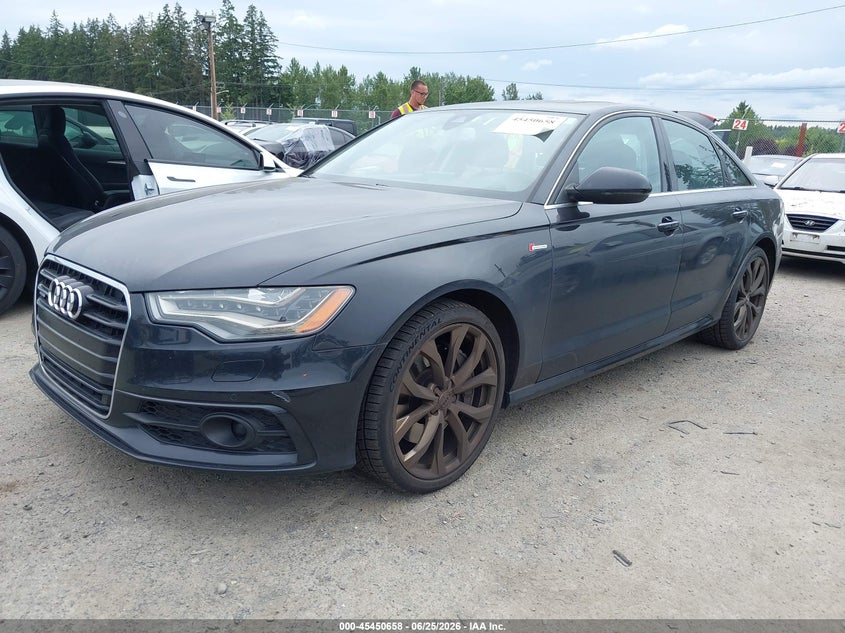 2012 Audi A6 VIN WAUBGAFC5CN005842 IAAI salvage auction — RIGHT SIDE, Salvage Title, sold $1,750 on 2026-07-15 (photo 2)