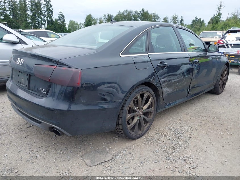 2012 Audi A6 VIN WAUBGAFC5CN005842 IAAI salvage auction — RIGHT SIDE, Salvage Title, sold $1,750 on 2026-07-15 (photo 4)