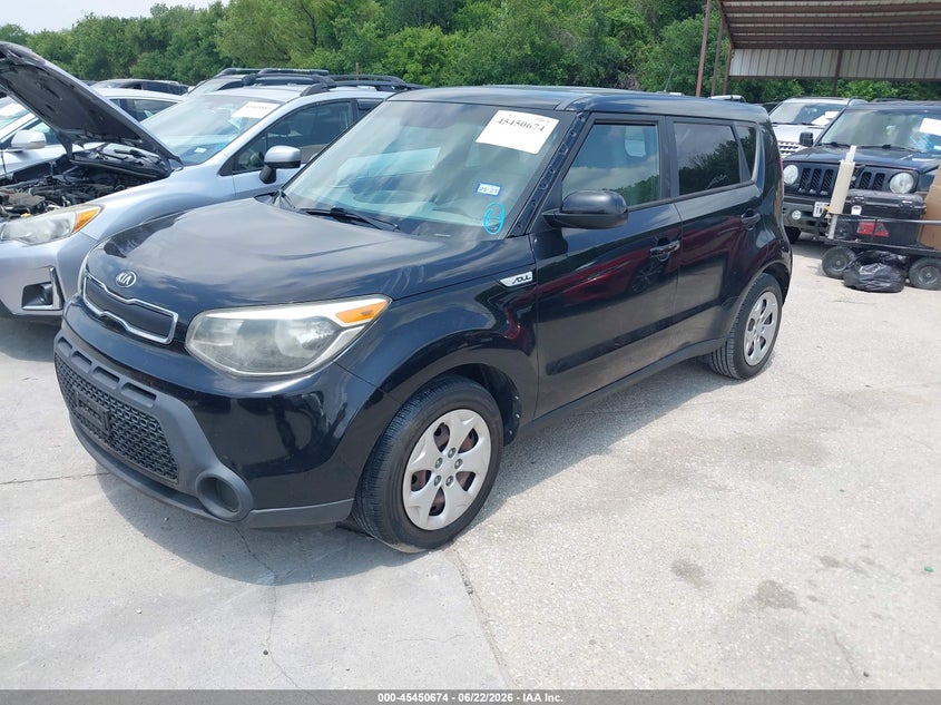 2015 Kia Soul VIN KNDJN2A21F7219048 IAAI salvage auction — NORMAL WEAR, Original (Texas), sold $600 on 2026-07-29 (photo 2)