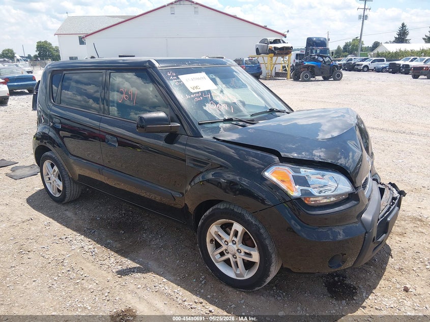 2010 Kia Soul VIN KNDJT2A29A7055840 IAAI salvage auction — FRONT END, Salvage (Pennsylvania), sold $250 on 2026-07-15 (photo 1)