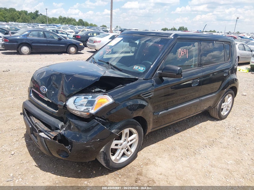 2010 Kia Soul VIN KNDJT2A29A7055840 IAAI salvage auction — FRONT END, Salvage (Pennsylvania), sold $250 on 2026-07-15 (photo 2)