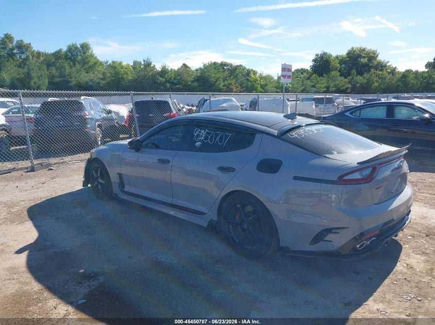 2018 Kia Stinger VIN KNAE55LC9J6030488 IAAI salvage auction — FRONT END, Salvage Title, sold $4,300 on 2026-07-29 (photo 3)